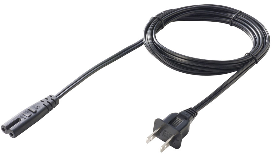 Power cord US - 2 wires